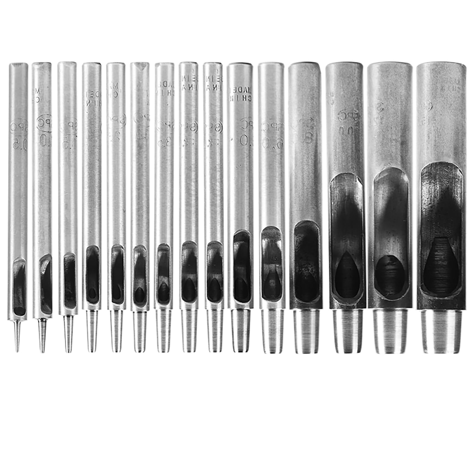 Amazon.co.jp: WUTA 穴あけポンチセット 15サイズ ベルトパンチ